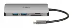 USB-C hub D-Link 8-in-1 HDMI, Ethernet, kaartide lugeja ja Power Deliveryga