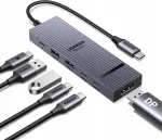 USB-C jagaja DisplayPortiga, 10 Gb/s, 4K 60 Hz, PD laadimine 100 W