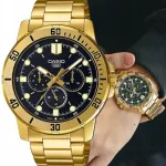 Meeste kell Casio MTP-VD300G-1EUDF kuldne k&auml;ev&otilde;rul