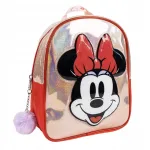 Laste punane metallik seljakott Minnie