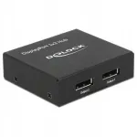 DisplayPort jagaja 1.2, 1 kuni 2, 4K 60Hz, must