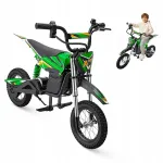 Laste elektrimootorratas, roheline-sinine-punane, 70 kg, 25 km/h