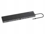 Dokijaam CONCEPTRONIC 14-1, USB-C, 2x HDMI, DP, 2x USB-C, 18 cm kaabel
