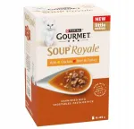 Gourmet Soup Royale kassidele kana, veise ja kalkuniliha supikomplekt 6x45g