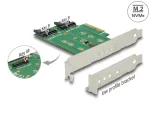 PCIe kaart 3 M.2 pesaga, Low Profile, Delock 89518