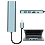 USB-C jagaja 5in1: SD-kaardilugeja, USB 3.0, HDMI 2.0