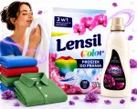 LENSIL KOLOR pesupulber 7 kg ja PARFUM riidepehmendaja 2 l komplekt