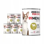 99 MENU John Dog m&auml;rg kassitoit vasikalihaga 6x400g