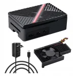 Korpus Raspberry Pi 5-le aktiivse jahutuse ja USB-C toiteallikaga Allecto