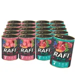 Koeratoit RAFI JUNIOR, m&auml;rg kutsikatele, erinevad maitsed, 20 x 400 g