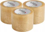 L&auml;bipaistev kleepuv pakenditeip Dalpo Euro-tape, 72 mm x 66 m, 3 tk