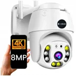 V&auml;ljas WiFi IP kaamera, 8 MP, p&ouml;&ouml;ratav, suumiga, &uuml;hilduv ICSEE-ga