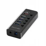 USB jagaja 4 pesa, 3.2 Gen 1, koos toiteadapteriga