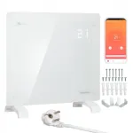 Klaasist vannitoa elektriradiaator 1 kW WiFi EGW-10B, energias&auml;&auml;stlik
