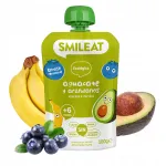 Puuviljap&uuml;ree lastele mustikate ja avokaadoga, &ouml;koloogiline, alates 6 kuud, 100 g, Smileat