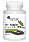 Toidulisand Aliness musta k&ouml;&ouml;mne &otilde;li 2% 1000 mg, 60 kapslit
