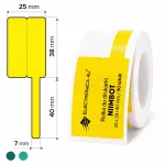 Niimbot M2 M3 isekleepuvad termosiirdekaablite etiketid, 25x38+40 mm