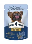 CLUB 4 PAWS koeratoit, 85 g, part ja kalkuniliha kastmes