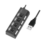 USB aktiivne 4-porti jagaja l&uuml;lititega LogiLink, 480 Mbit, 230 V toide