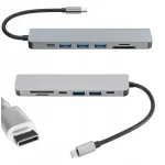 USB-C 3.2 jagaja 3 USB, HDMI, SD- ja microSD-kaardilugejaga