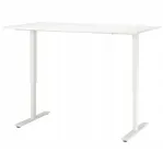 Reguleeritava k&otilde;rgusega kirjutuslaud IKEA TROTTEN, valge, 160x80 cm