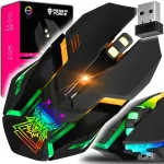 Juhtmevaba optiline m&auml;nguhiir 3200DPI LED RGB valgustusega, USB