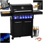 Yoer 4+2 gaasigrill, malm ja roostevaba teras, 21,15 kW, ballooni kapiga