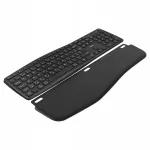 Juhtmevaba ergonoomiline klaviatuur Yenkee 2100, must, 2.4G ja Bluetooth