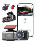 VORNE HINTEN 4K 1080P WiFi auto kaamera 64GB SD kaart WDR G-sensoriga