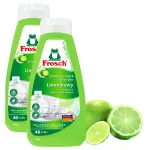 N&otilde;udepesuvahend Frosch Lime n&otilde;udepesumasinale, 2 x 650 ml