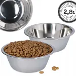 Roostevabast terasest kausside komplekt PSA BOWL, 2 x 2,8 l, 28 cm, n&otilde;udepesumasinas pestav