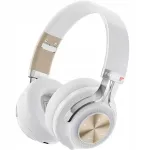 Juhtmevabad Bluetooth k&otilde;rvaklapid FEEGAR AlphaBeat On-Ear ANC 65H valged BT 5.4