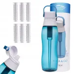 Aqualogis Aqua&Go 0,75 l sinine veefiltripudel 6 kassettiga