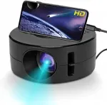 Must mini LED projektor lastele