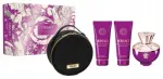 Versace Dylan Purple parf&uuml;&uuml;mvesi 100 ml, du&scaron;igeel 100 ml, kehakreem 100 ml, kosmeetikakott