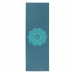 Joogamatt Bodhi Leela 4,5 mm, sinine, libisemiskindel mandalaga