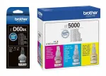 Brother BTD60BK/BT5000 CMY tindipudelite komplekt, 4 tk, sobib T220, T420W, T425W, T520W