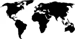 Auto kleeps taustata &bdquo;World Map&rdquo;, 14 x 26,3 cm
