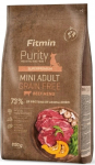 Kuiv koeratoit FITMIN Purity GF Adult Mini veiselihaga v&auml;ikestele t&otilde;ugudele, 800 g