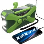 Raadio p&auml;ikesepatareiga, AM/FM, SOS, 10000mAh v&otilde;imupanga funktsiooniga