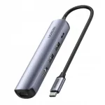 USB-C multifunktsionaalne adapter UGREEN Revodok CM418: 2&times; USB, HDMI 4K 30Hz, RJ45 1Gbps, PD