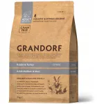 Kuivtoit t&auml;iskasvanud keskmise ja suure t&otilde;u koertele, j&auml;nese ja kalkunilihaga Grandorf, 3 kg