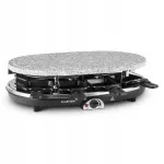 Elektriline lauagrill 2in1 Raclette 1500W 8-le inimesele kivipottidega, must