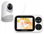 HELLOBABY video beebimonitor, 3,2" IPS-ekraan, &ouml;ine n&auml;gemine, heli