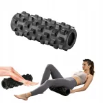 Massaažirull, must, 32 cm, EVA/PVC, joogaks ja venituseks
