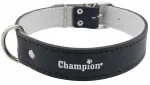 Must nahast Champion koera kaelarihm, 60 x 3,5 cm