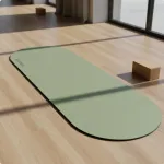 Sportlik ovaalne matt, roheline, 60x180 cm, vastupidav