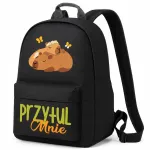 Kooli seljakott HUG ME CAPYBARA, must, 1&ndash;3 klassile