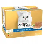 Gourmet Gold Mousse niiske kassitoit, 24 x 85 g, liha maitsed