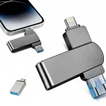M&auml;lupulk 512GB, USB-C, Lightning, USB 3.0, &uuml;hilduv iPhone, Android, PC-ga